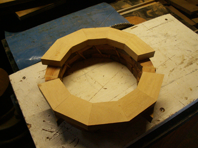 This shows The 4th ring glued to the Yew.